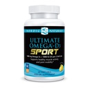 Nordic Naturals Ultimate Omega-D3 Sport, Lemon - 60 Soft Gels - 1480 mg Omega-3 + 1000 IU Βιταμίνη D3 - NSF Certified - Υποστηρίζει τους μυς, τα οστά, την εστίαση και την αντοχή - 30 Υπηρεσίες