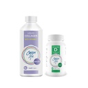 CARSON LIFE - Vitamin C 1 Şişe ile sıvı Collagen, 16 Oz Sche ile D Supplement 1 Şişe, 10.000 IU, 60 Tablet Güçlü Kaslar, Bones, Teeth, Anti Aging, Hair Skin & Nails