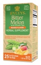 Hyleys Πικρό πεπόνι με πράσινο τσάι - Mango Γεύση - 25 Τσάι Τσάι Τσάι Τσάι - Υποστηρίζει υγιή λειτουργία του ήπατος - συμπλήρωμα βότανα - (6 πακέτο - 150 Τσάντα Σύνολο)