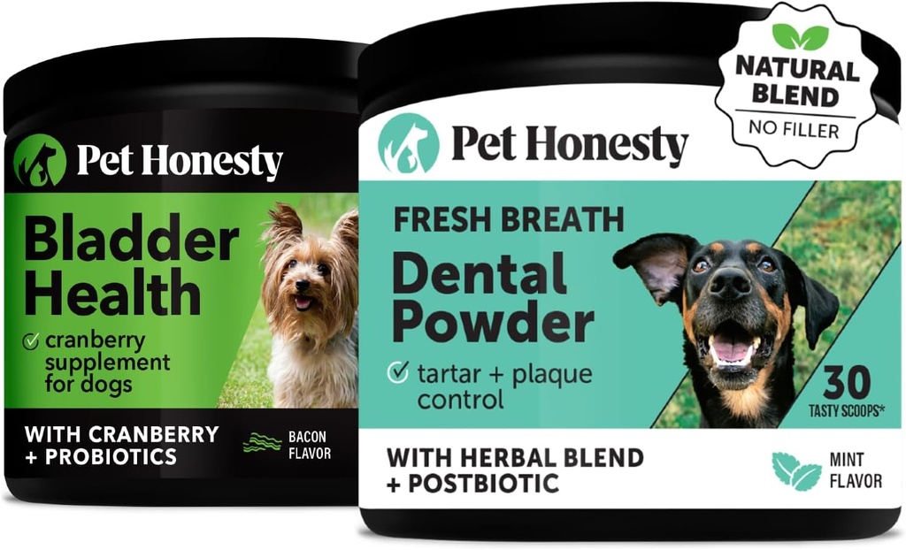Cranberry Sağlık + Dişi Temizlik ve Plak Yokluğu için Diş Toz, Urinary Tract & Bladder Köpeklere Destek