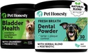 Cranberry Sağlık + Dişi Temizlik ve Plak Yokluğu için Diş Toz, Urinary Tract & Bladder Köpeklere Destek
