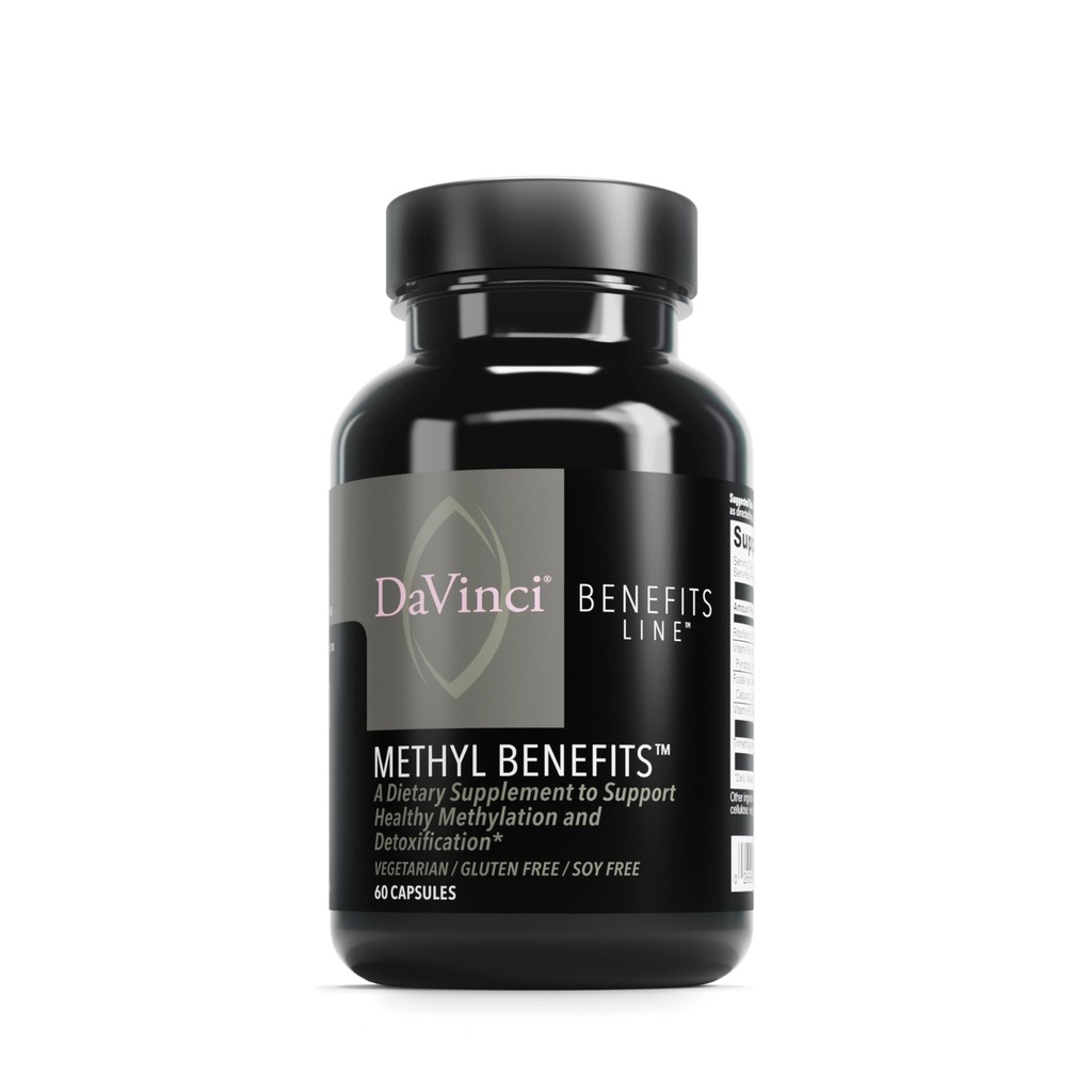 DAVINCI Laboratuvarları Metil Faydaları - Sağlıklı Medeniyet, Detoxification ve Enerji Üretimi * - B6, B12, Folate ve Daha Fazla - Gluten-Free - 60 Vegetarian Capsules