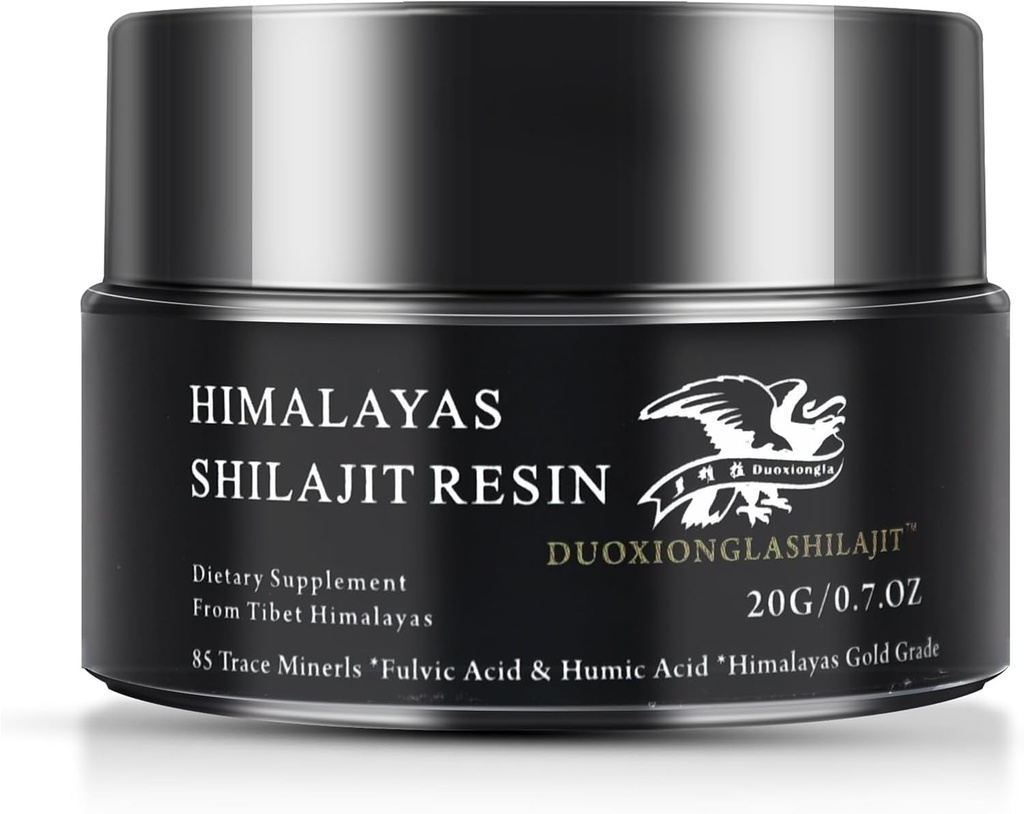 Himalayalar Shilajit Giyim - Pure Golden Grade |% 85+ Trace Minerals | Enerji Boost & Immune Support for Men & Women | Lab Tested | 20g, 100 Hizmet