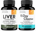 Sandhu's Liver Renew Cleanse Detox Support & 15 Day Gut Cleanse Support Diyetary Supplement for Women & Men