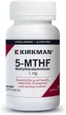 Kirkman 5-MTHF - Hipoallergenik - 120 Vejetaryen Capsules - folic Asit Essential for Good Health Health Health