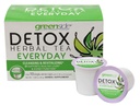 greenside Detox Herbal Tea Single Served Cups για Καθημερινή - Καθαρισμός και Αναζωογόνηση Συμπληρώματα Σώματος - 10 Κύπελλα (3-gram Serving/Cup)