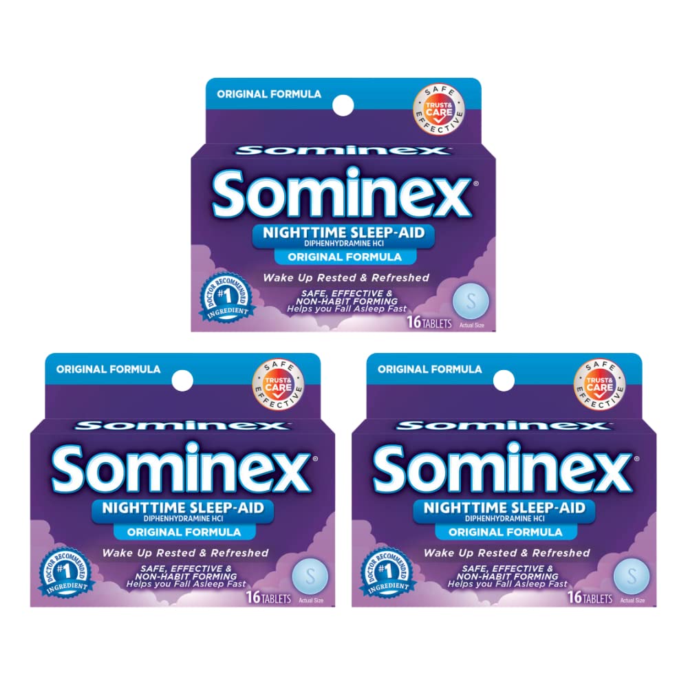 Sominex Original Formula Tabletleri 16 Tablet (Pack of 2)