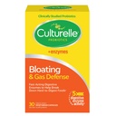 Culturelle Bloating & Gas Defense, Digestive Enzymes & Probiyotiks for Digestive Health, 30 Capsules, Supports Occasional Indigestion & Discomfort