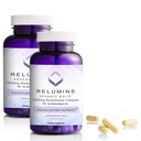 Relumins 1650mg L-Glutathionone Complex με Υαλουρονικό Οξύ, Άλφα Λιποϊκό Οξύ, Rose HIPS, Βιταμίνη Ε & Ριβοφλαβίνη, Αντιοξειδωτική Υποστήριξη, Δερματική Ενυδάτωση & Ευεξία, Κατασκευασμένο στις ΗΠΑ – 90 Κάψουλες x 2 Μπουκάλια