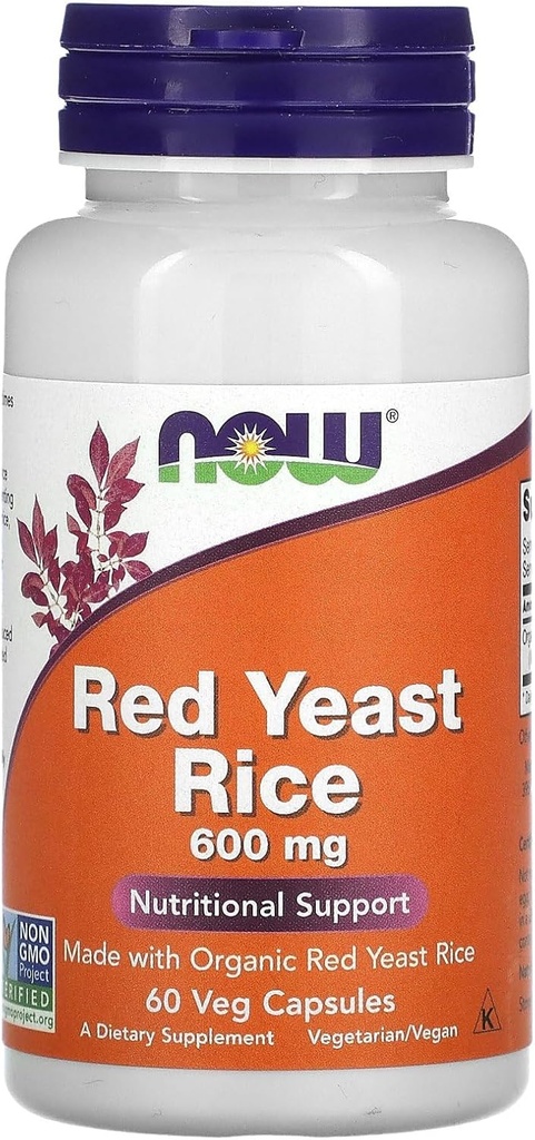Şimdi Gıdalar Red Yeast Rice, 600 mg, 60 Veg Capsules