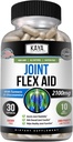 Kaya Naturals Mobility Flex Aid - Mobility Supplement for Men and Women - Turmeric Capsles with Glucosamine Sulfate - for Knee Support and Mobility Health - 30 Count
