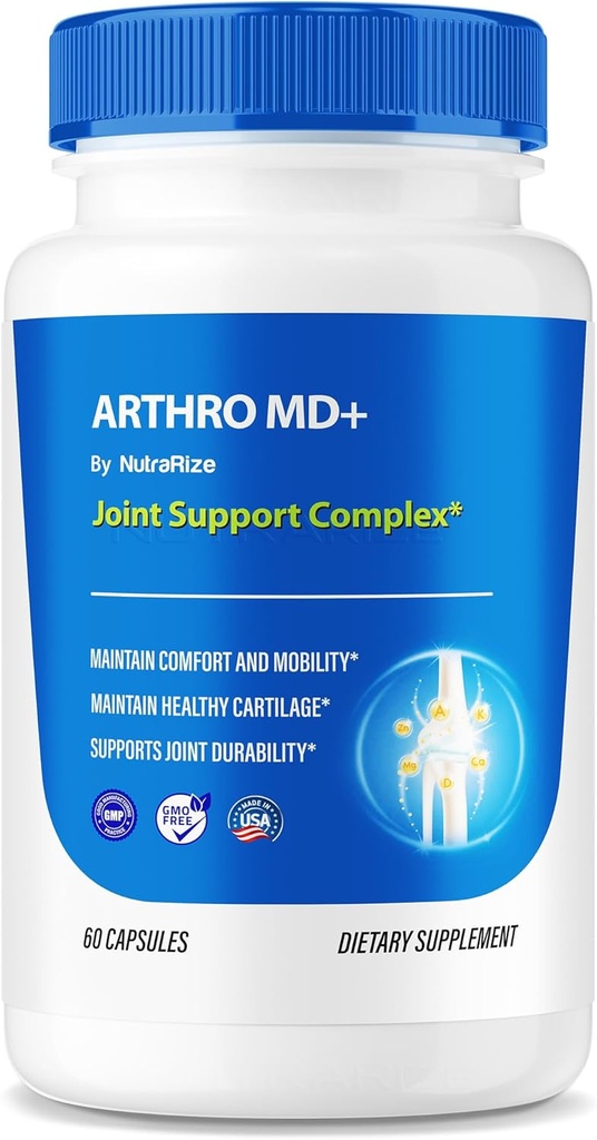 Arthro MD+ Capsules, Resmi Arthro MD Ortak Destek, Tüm Doğal Formula Flexability ve Mobility, Sağlıklı Ortaklar için Premium Pills, Arthro M D Review (60 Capsules)