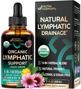 USDA Organic Lymphatic Drainage Supplement - Echinacea | Elderberry | Dandelion | Rosehip | Cleavers | Calendula | Burdock - ABD'de Made - Lymph System Drops - Immune Support, Cleanse & Detox, 2 fl ozzz