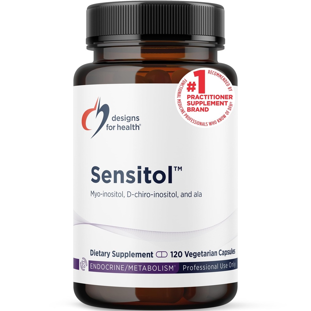 Health Inositol + ALA Capsules - Sensitol Myo-inositol (MI) + D-Chiro Inositol (DCI) Alfa Lipoic Acid ile - Vegan, Non-GMO Supplement (120 Capsules)