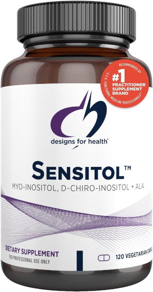 Health Inositol + ALA Capsules - Sensitol Myo-inositol (MI) + D-Chiro Inositol (DCI) Alfa Lipoic Acid ile - Vegan, Non-GMO Supplement (120 Capsules)