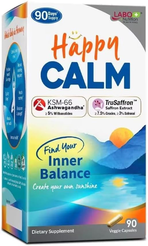 LABO Beslenme AdaptE Ashwagandha Root Extract >7% withanolides (35 mg), Rhodiola Rosea Extract >5% rosavins & Bioperine, for Relax, Adrenal, Immune & Thyroid Support, 90 Counts