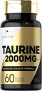 Carlyle Taurine 2000 mg | 60 Caplets | Amino Asit Supplement | Double Strength | Vegetarian, Non-GMO & Gluten Free
