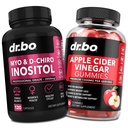 Myo-Inositol & D-Chiro Inositol & ACV Gummies - 40:1 Kadınlar ve Apple Cider Vinegar Gummies için Hormon Dengesi - Menstrual Cycle & Women Health