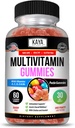 Kaya Naturals Adult Multi Vitamin Gummy, Biotin, Vitamin A, C & E, συμπεριλαμβανομένου του ψευδαργύρου & βιταμίν B-12, Φολικό οξύ, Frowberry Flavor 