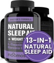 Noo Most Natural Sleep Aid Supplements with, MagnezyumL theanine & Garcinia | Sleep Pills for deep & Restful Sleep for Yetişkinler | Non-Habit-Forming | Helps Fall Asleep Fast Stay Asleep Longer | 60 Tabs