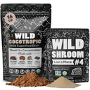 Cocotropic Organik Mushroom Cacao Mix (16oz) & Lion's Mane Toz (4oz) Focus ve Beyin Sağlığı için Grafik