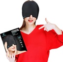 Migraine Headache Relief Cap, 360 Full Head Hot ve Cold Therapy Hat with Cool Gel, Buz Kafası ve Soğuk Paket Maskesi, Gerilme ve Stres Yardımı için Göz Cap