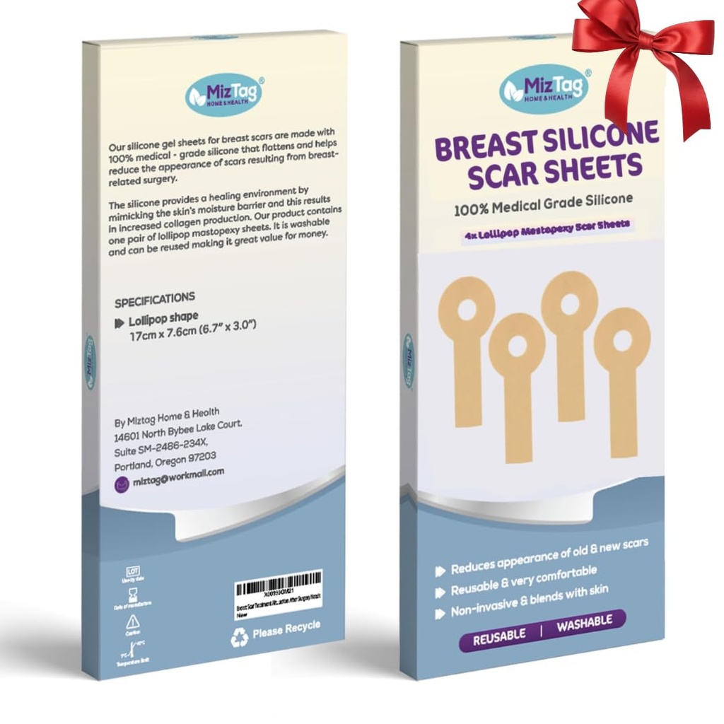 Meme Augmentation Recovery - Materials Sheets for Healing - Comfortable Under Post-Op Bra (4 Adet)