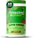 Amazing Grass Greens Superfood Toz: Digestive Enzymes & Probiyotiks, Organik Spirulina, Chlorella ve Beet Root Toz, 60 Hizmetler