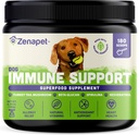 ZENAPET Dog Immune Support Premium Powder Topper, Turkey Tail, Spirulina & Beta-Glucan, Υποστηρίζει ένα υγιές ανοσοποιητικό σύστημα & Digetion, Human-Grade, Made in USA