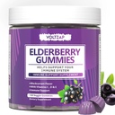 Yaşlı Gummies Immune Support Supplement: Elderberry Vitamin C ve çinko Antioksi Desteği Gluten Free 130 Gummies