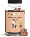TruHeight Büyüme Gummies (Watermelon) Çocuklar ve Gençler için Doğal Büyüme ve Geliştirme Tamamı - D, K, Kalsiyum & Ashwagandha - Bone Strength Vitamins D3 K2 - Picky Eater Vitamini - 5+