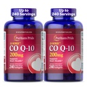 Puritan'ın Gurur Coenzyme CoQ10 200 mg, Kalp Sağlığı, Kan basıncı, Oral Gum Health ve Sağlıklı Ağlama Desteği, 240 Hızlı Yayın Softgels, 2Pack