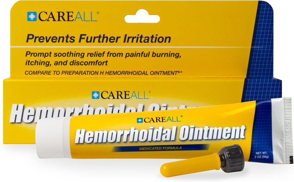 Applicator ile All Hemorrhoidal Ointment 2.0 oz'u bakım. Relieve Yanan'a yardım edin, kaşıntı ve Inflamed Hemorrhoidal Tounds ile Depres. Dye, Phthalate ve Fragrance Free