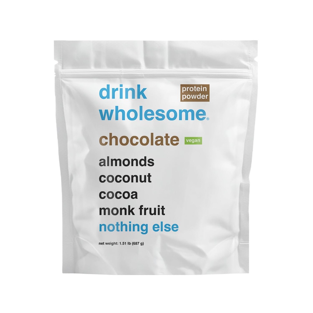 Allsome Vegan Chocolate Almond Protein Toz | Hassas Stomachs | Katkı ve Süt Ücretsiz | Yapay Tatlıcılar | No Bloating, Farts or Gas | No Constipation or Diarrhea