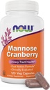 Şimdi Gıdalar Mannose Cranberry, 120 Veg Capsules - PAC - 450 mg dMannose, 250 mg Whole Cranberry - Bladder Cleanse ve Urinary Tract Health* - Vegan Dostu Supplement, Non-GMO