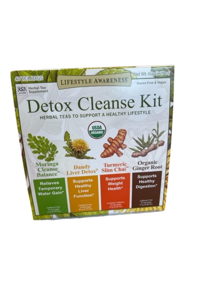 Yaşam tarzı Farkındalık Detox Cleanse Kit, Herbal Teas Sağlıklı Yaşam Tarzı 40 çaybags