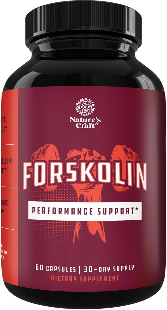 Max Strength Forskolin Kilo Kaybı Erkekler ve Kadınlar için Tamam - Forskolin Fast Acting Diyet Pills Natural Potent Fat Burner Builds Muscle Boosts Energy 60 Veggie Capsules