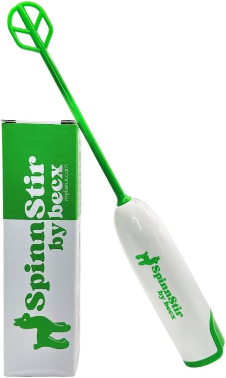 Becx Spinnstir Portatif El İçgörü Protein Toz Pre-Workout Mushroom Coffee Greens Superfood Collagen Toz Süt Toz Hydration Packet Flavor Mixes Easy Clean Less Mess (Green)