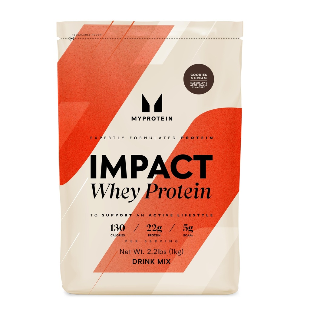 Protein Etkisi Whey Protein Toz, 2.2 Lbs (32 Hizmet) Kurabiyeler ve Krem, 22g Protein & 5g BCAA Her Hizmet, Protein Shake for Superior Performance, Muscle Strength & Recovery, Gluten Free