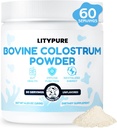 Colostrum Supplement for Gut Health, Hair Growth, Beauty and Immune Support | Rich IgG Pure Bovine Colostrum for Humans | Gluten Free, Made in USA, Unflavored