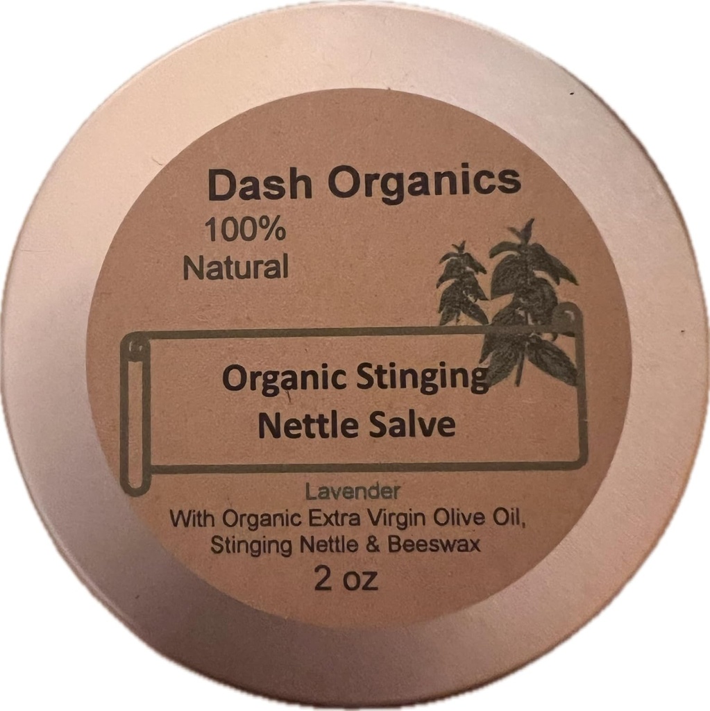 Organik Sting Nettle Salve 2 oz | Lavender Scented | Anti-Inflammatory Joint Pain Relief with Calming Aromaterapi