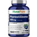 NusaPure Pterostilbene 150mg 180 Veggie Caps (Μη ΓΤΟ, Vegan)