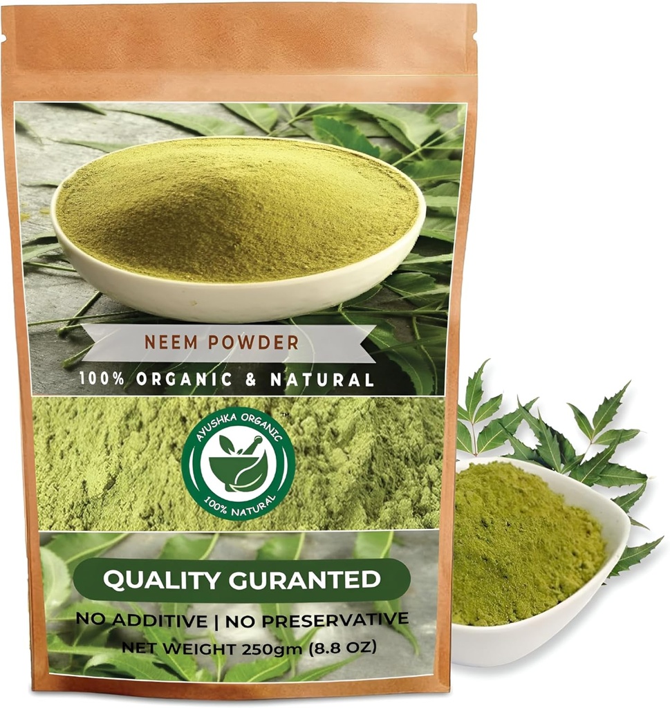 Neem Toz | Azadirachta Indica | Natural Herbal Supplement for Skin & Hair Care (8.8 OZ | 250 gm)