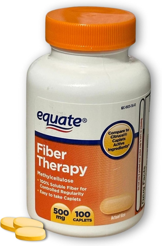 Fiber Terapi Mecellulose 500 mg,100ct (Pack of 1)