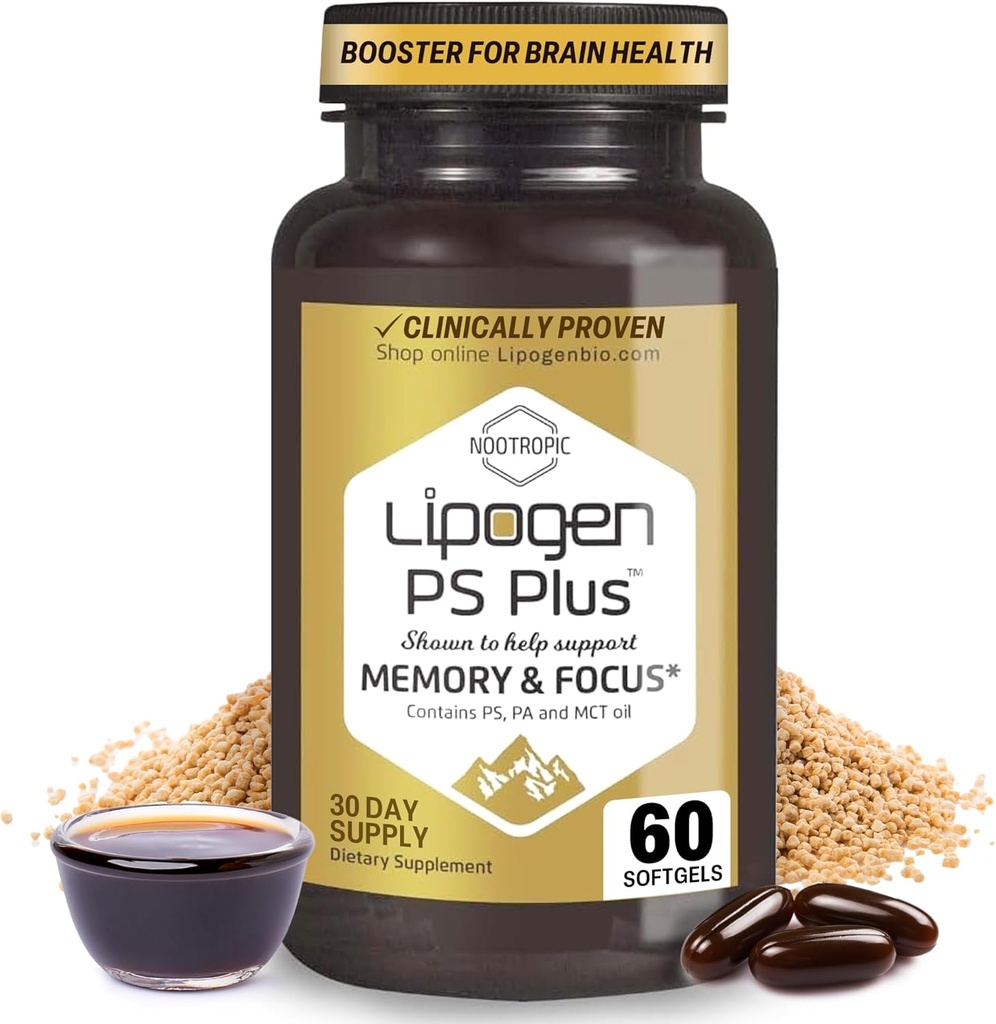 PS Plus Brain Supplements for Memory and Focus - Premium Phosphatidylserine Beyin Beytçe - Nootropic - One Moon Supplygels for One Moon Supply