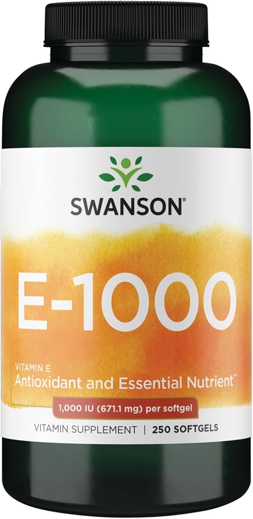 Swanson Natural Vitamin E 1000 Iu (671.10 Milligram) 250 Sgels
