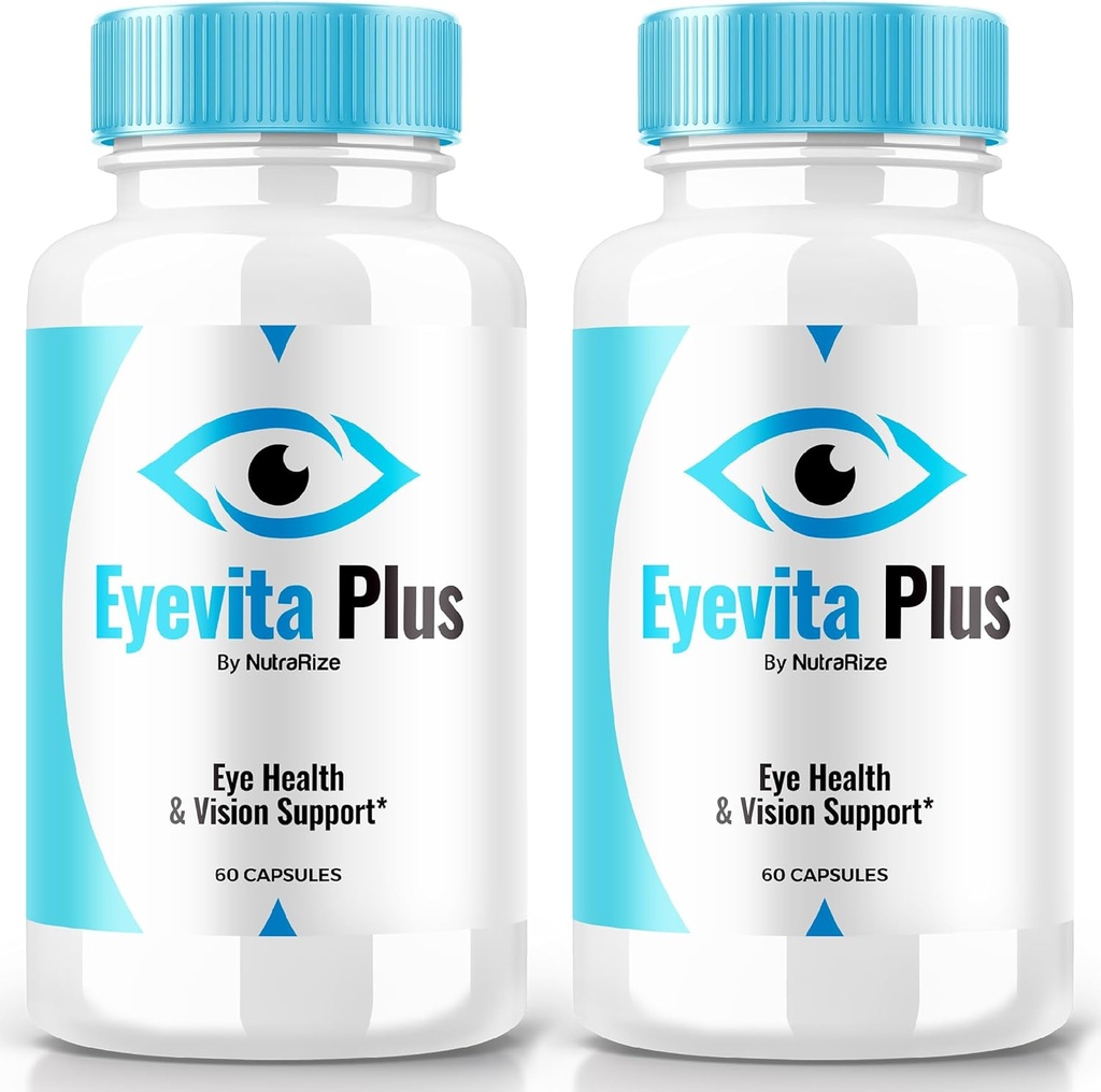 (2 Pack) Eyevita Plus - Gözgörünüz için Kapsamlı Destek, Eyevita Plus Gelişmiş Göz Beslenme, Göz Vitaminleri, Tüm Doğal Göz Sağlığı Formula, Eye Vita Plus Multivitamin Yorumları (120 Capsules)
