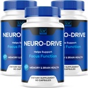 (3 Pack) Nöro Drive Capsules, Neuro Drive Advanced Formula, Neuro Drive Brain, Neuro Drive All Natural Reviews, 3 Ay Için 180 Capsules