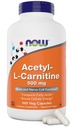 Şimdi Gıdalar Şimdi Acetyl L Carnitine 500 mg, 360 Veg Capsules - Non-GMO ACL 500 mg Caps