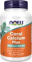Now Foods Coral Calcium plus Magnesium, 100 veggie caps (Pack of 2)